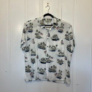 Island Shores White XXL Printed shirt